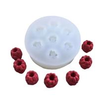 Molde De Silicone 3D De Simulação De Mirtilo E Framboesa Para Velas, Ferramenta DIY Para Chocolate E