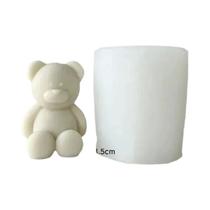 Molde De Silicone 3D De Urso Cartoon Fofo Para DIY Sabonete Artesanal, Vela, Cubo De Gelo, Kit De Molde De Silicone 3D De Urso Cartoon Fofo Para DIY Sabonete Artesanal, Vela, Cubo De Gelo, Kit De