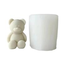 Molde De Silicone 3D De Urso De Desenho Animado Fofo Para Velas, Resina, Gesso, Cubos De Gelo E Molde De Silicone 3D De Urso De Desenho Animado Fofo Para Velas, Resina, Gesso, Cubos De Gelo E