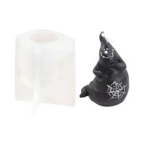 Molde De Silicone 3D De Vela De Guerreiro Fantasma Com Tema De Terror, Ferramenta De Artesanato Em Molde De Silicone 3D De Vela De Guerreiro Fantasma Com Tema De Terror, Ferramenta De Artesanato Em
