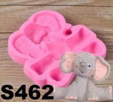 Molde De Silicone 3d Elefante Safari S462