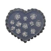 Molde De Silicone 3D Em Forma De Coração Para Unhas Transparente DIY Template Ferramenta De Arte De