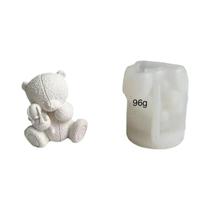 Molde De Silicone 3D Em Forma De Urso Para Velas, Sabonetes, Resina, Chocolate E Cubos De Gelo, Molde De Silicone 3D Em Forma De Urso Para Velas, Sabonetes, Resina, Chocolate E Cubos De Gelo,