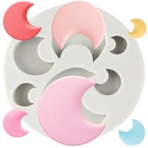 Molde de Silicone 3D Lua para Argila de Polímero TAOXIBEI 9 cm Molde de Silicone 3D Lua para Argila de Polímero TAOXIBEI 9 cm