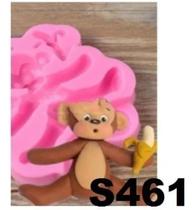 Molde De Silicone 3d Macaco Safari S461