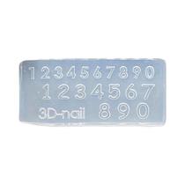 Molde De Silicone 3D Para Arte De Unhas Com 26 Letras, Mini Ferramentas De Manicure DIY Para