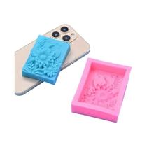Molde De Silicone 3D Para Sabonete Artesanal E Vela DIY, Formato Quadrado Retangular