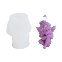 Molde de Silicone 3D para Vela, Sabonete e Bolo - Formato de Peônia Rosa