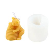 Molde De Silicone 3D Para Velas Em Forma De Abelha, Sabonete DIY, Decoração De Casa Em Resina De