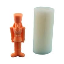 Molde De Silicone 3D Quebra-Nozes De Natal Para Velas DIY, Decoração De Jantar Com Cera De Soja,