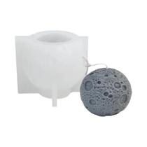 Molde De Silicone 3D Terra E Lua Para Velas, Resina, Gesso, Sabonetes Artesanais, Decoração De Casa Molde De Silicone 3D Terra E Lua Para Velas, Resina, Gesso, Sabonetes Artesanais, Decoração De Casa