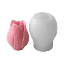 Molde De Silicone 3D Tulipa Para Velas DIY, Sabonetes Artesanais, Resina E Artesanato - Suprimentos
