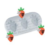 Molde de Silicone - 406 Trio de Cenouras c/ Borboleta 1,7cm Molde de Silicone - 406 Trio de Cenouras c/ Borboleta 1,7cm