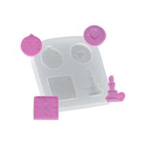 Molde De Silicone 446 - Relógios Candelabro Coração - Bebê Molde De Silicone 446 - Relógios Candelabro Coração - Bebê