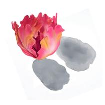 Molde De Silicone 506 - Marcador De Tulipa Crespa - Flor