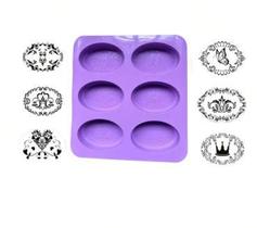 Molde de Silicone 6 Cavidades para Sabonetes Biscuit Elegante Sabão Artesanal Praticidade e Qualidade