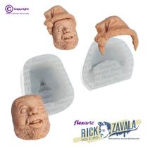 Molde De Silicone 715 - Rosto Papai Noel 2 Pçs - Rick Natal