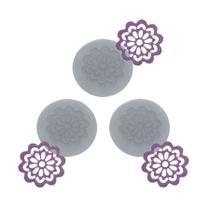 Molde De Silicone 768 - Trio de Mini Rendas Twila Redonda
