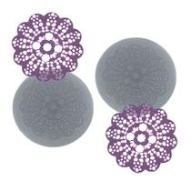 Molde De Silicone 772 - Dupla De Mini Rendas Kristen Redonda Molde De Silicone 772 - Dupla De Mini Rendas Kristen Redonda