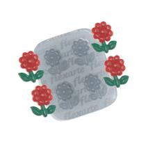 Molde De Silicone 800 - Quarteto De Mini Florzinhas Chrystal Molde De Silicone 800 - Quarteto De Mini Florzinhas Chrystal