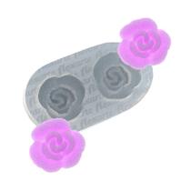 Molde De Silicone 801 - Dupla De Flores Shine Lessie - Flor Molde De Silicone 801 - Dupla De Flores Shine Lessie - Flor