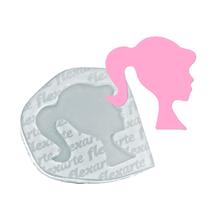 Molde De Silicone - 894.silhueta Barbie 3,5cm - - Flexarte