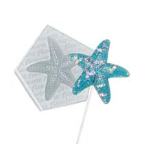 Molde De Silicone 914 Pirulito Estrela Do Mar 5cm - Flexarte