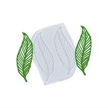 Molde De Silicone 962 Renda Dupla de Folhas 10cm Molde De Silicone 962 Renda Dupla de Folhas 10cm