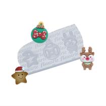 Molde de silicone 986 - Natal 1 - Rena + Bolinha + Estrela de Toca