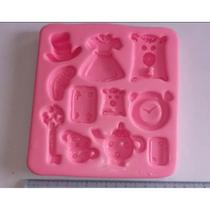 Molde de silicone acessórios maravilhas para decorar f486 Molde de silicone acessórios maravilhas para decorar f486