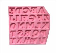 Molde de silicone alfabeto grande , resina, confeitaria, biscuit molds planet rb604