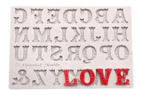 Molde de silicone alfabeto, letra circo rb116