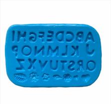 Molde de silicone alfabeto, letras, resina, confeitaria, biscuit molds planet rb927