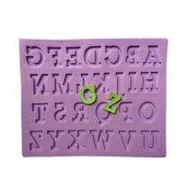 Molde de silicone alfabeto maiúsculo para decorar f807