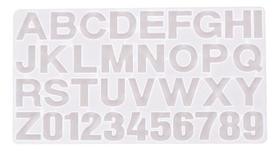 Molde De Silicone Alfabeto Para Produtos De Resina