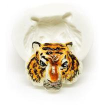 Molde de Silicone Animais do Safari - Rosto Tigre