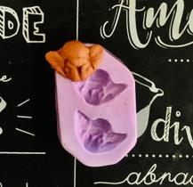 Molde de silicone anjos confeitaria biscuit f542