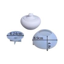 Molde De Silicone Artesanal DIY Para Bule, Vaso De Velas Com Tampa, Caixa De Armazenamento, Gesso, Molde De Silicone Artesanal DIY Para Bule, Vaso De Velas Com Tampa, Caixa De Armazenamento, Gesso,
