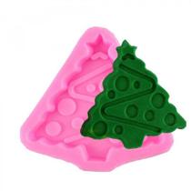 Molde de silicone árvore de natal confeitaria biscuit f548