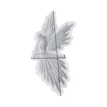 Molde De Silicone Asa De Anjo E Diabo Com Lua Para Resina UV, Artesanato DIY, Fabricação De Joias E