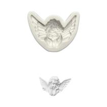 Molde De Silicone Asas De Anjo DIY 3D Para Decoração De Bolos, Argila Polimérica E Fondant