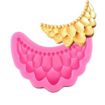 Molde de silicone babado acabamento para decorar f374