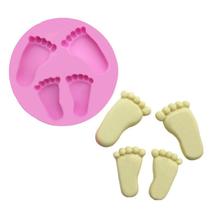 Molde de silicone Baby Footprint para panificação e decoração de bolos
