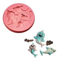 Molde De Silicone: Baby Shark Molde De Silicone: Baby Shark