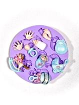 Molde de silicone bebê maternidade para decorar f68