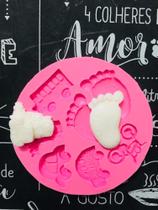 Molde de silicone bebê para decorar f282
