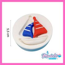 Molde de silicone biscuit e confeitaria - barquinho a vela (p) - barco - modele