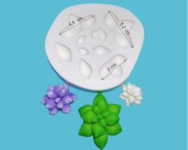 MOLDE DE SILICONE BISCUIT E CONFEITARIA - SUCULENTA 1 - Modele