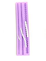 Molde de silicone bolinhas cordão para decorar f72