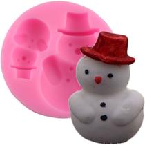 Molde de silicone boneco de neve para decorar f308
